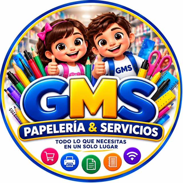 Logotipo de GMS Papelería & Servicios